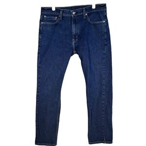 Levi's 513 Men's Jeans 33 X 30 Blue Denim Mid-Rise Slim Fit Straight Leg Zip Fly